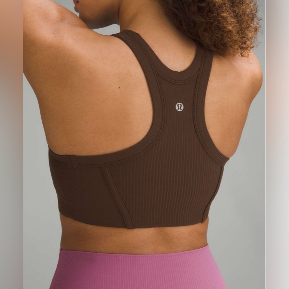 lululemon chocolate athletica Brown Sports Bra